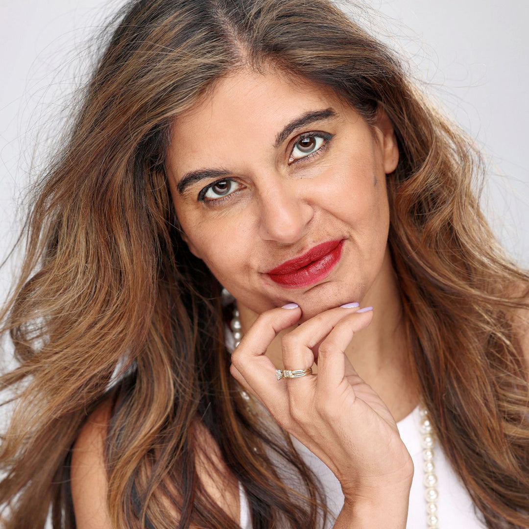 Portrait of Dr Somi Javaid in a a studio