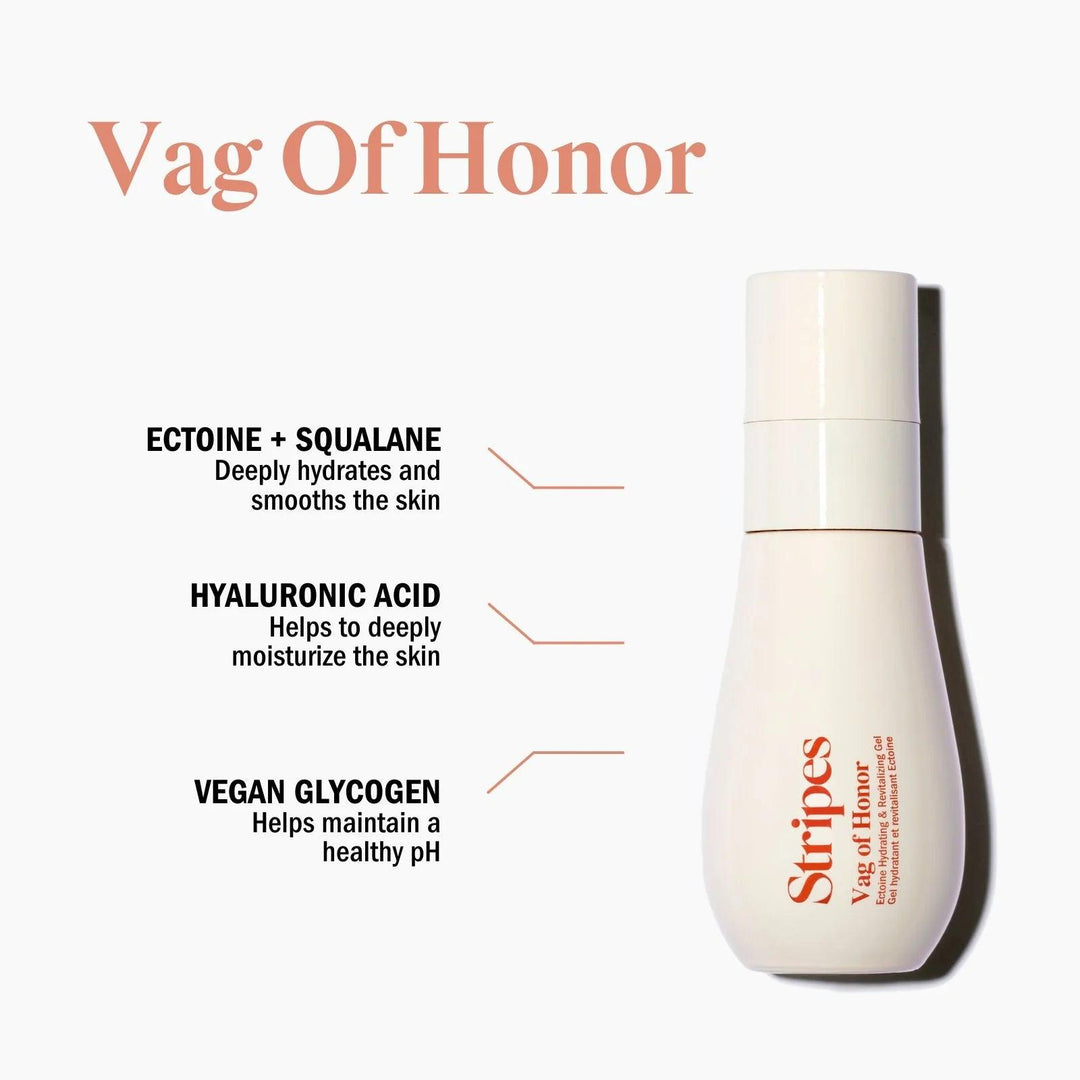 Feeling Myself Vag of Honor gel hydrates, soothes, and protects intimate skin with plant-based ingredients.
