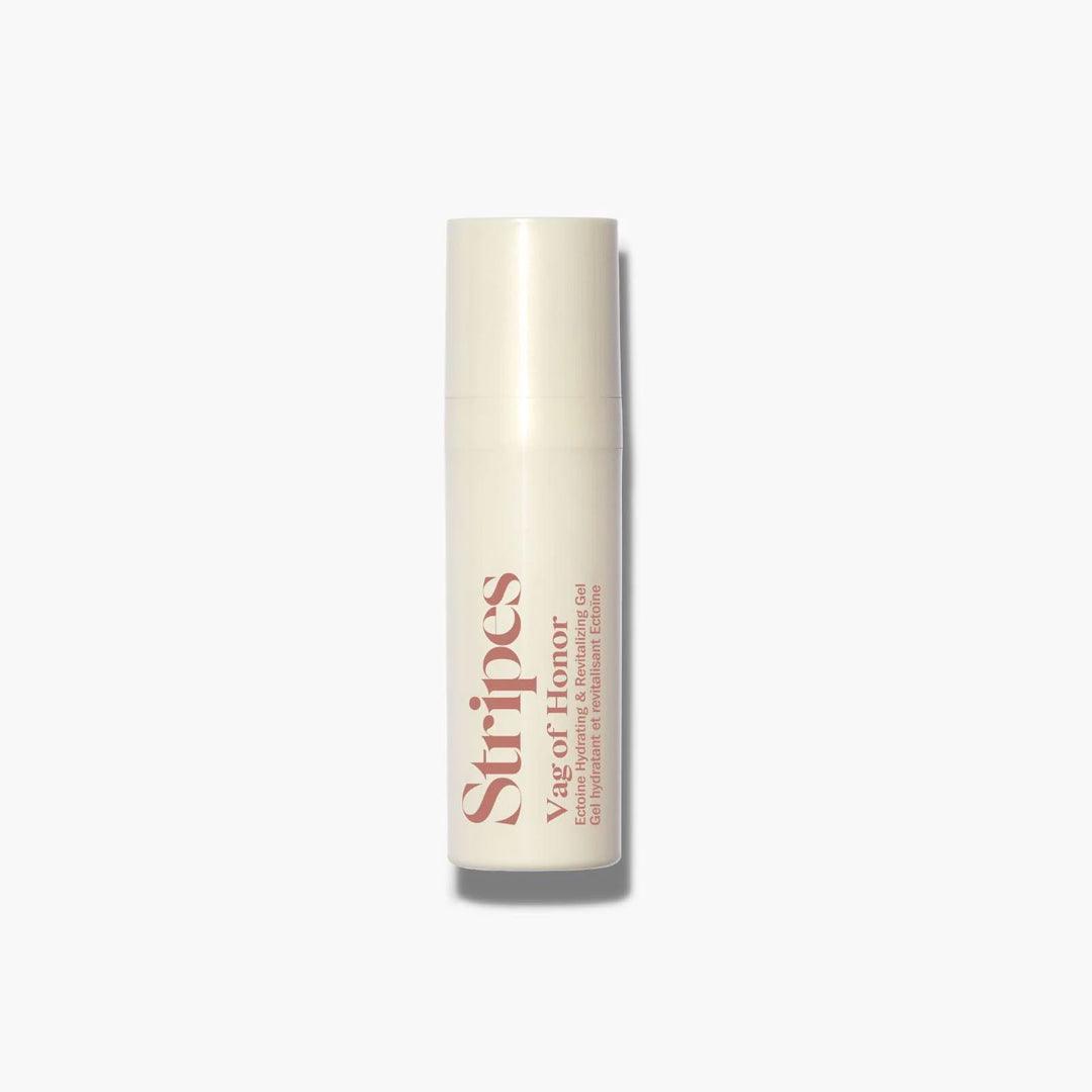 Vag of Honor gel-based intimate hydrator by Stripes, hormone-free formula with Ectoine and hyaluronic acid for 24-hour relief