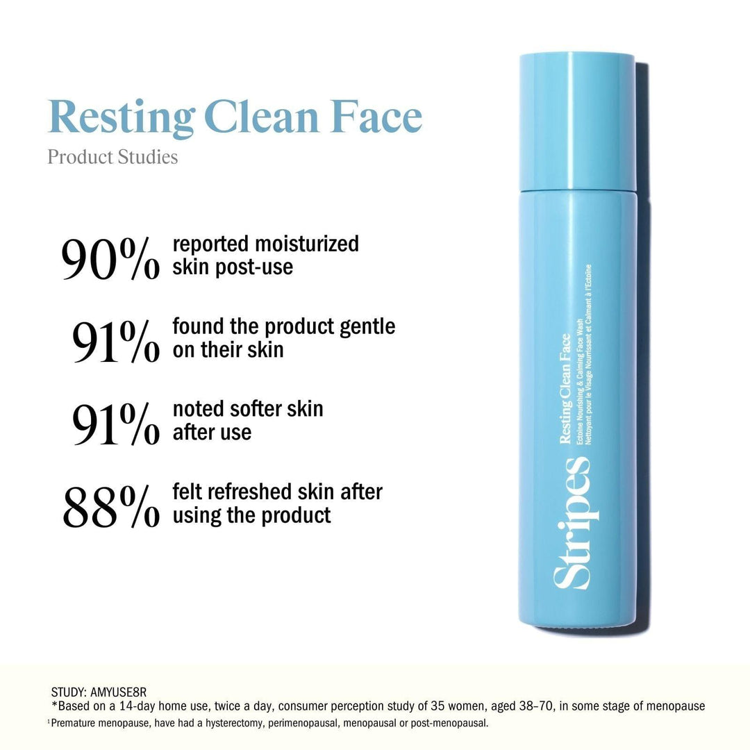 Shop Resting Clean Face | Creamy Facial Cleanser with Ectoine - Stripes